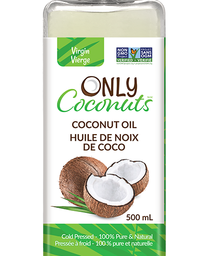 Only Coconuts 100% pure virgin coconut oil 500mL bottle